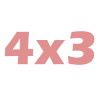 4 x 3